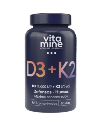 Vitamina d3+k2 60 comprimidos herbora