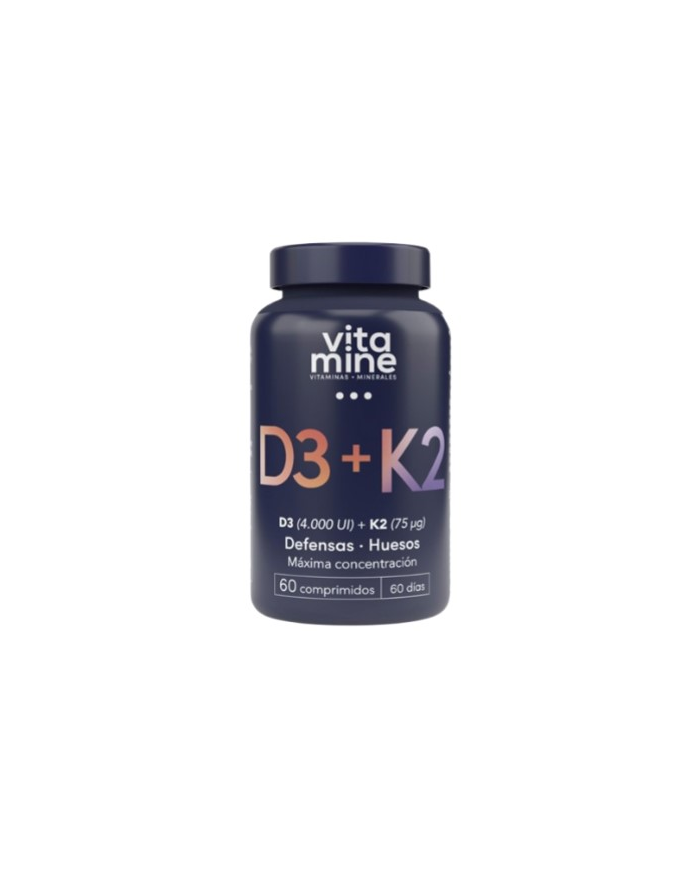 Vitamina d3+k2 60 comprimidos herbora