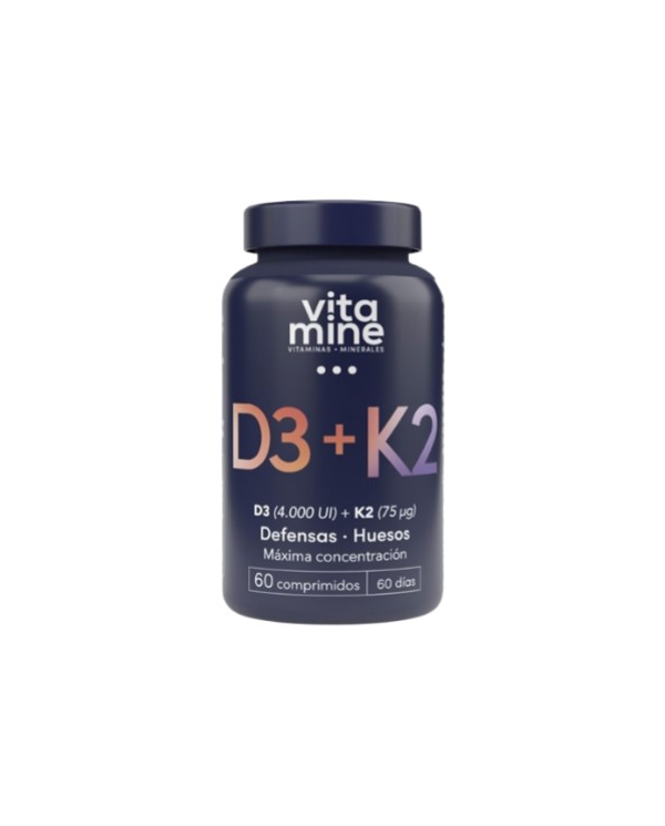 Vitamina d3+k2 60 comprimidos herbora