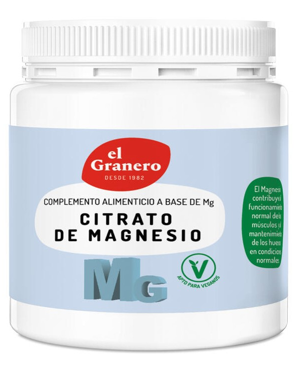 Magnesio citrato polvo 250g el granero