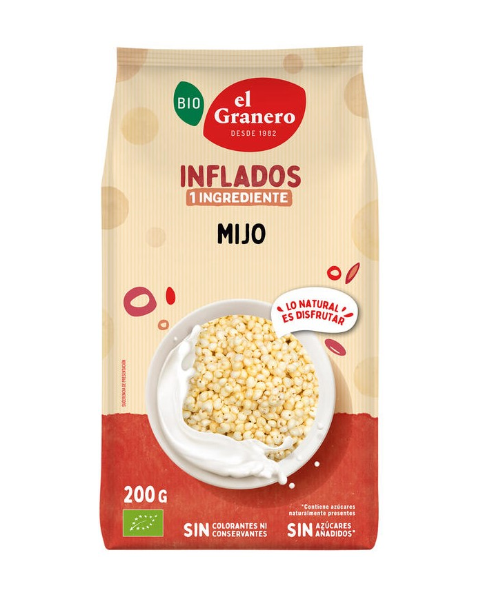 Mijo hinchado 200gr bio el granero