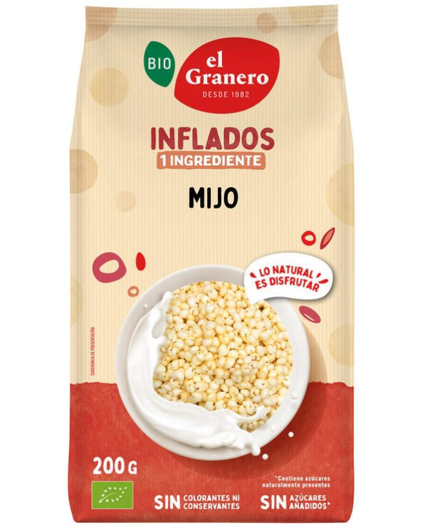 Mijo hinchado 200gr bio el granero
