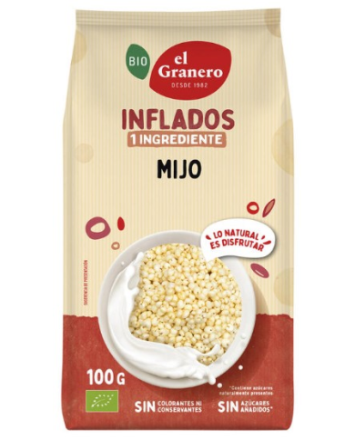Mijo hinchado 100gr bio el granero
