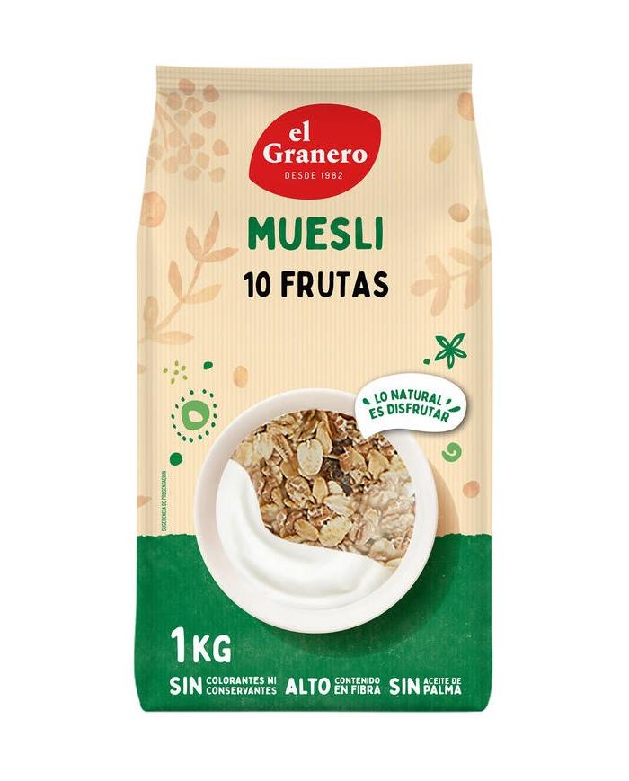 Muesli 10 frutas 1kg el granero