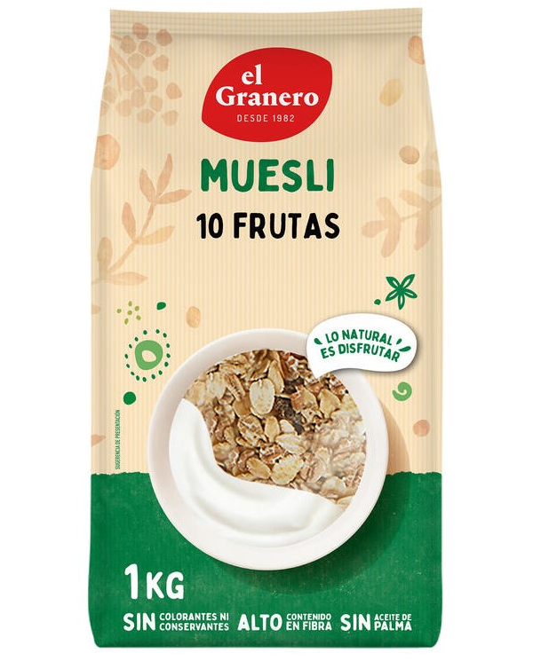 Muesli 10 frutas 1kg el granero