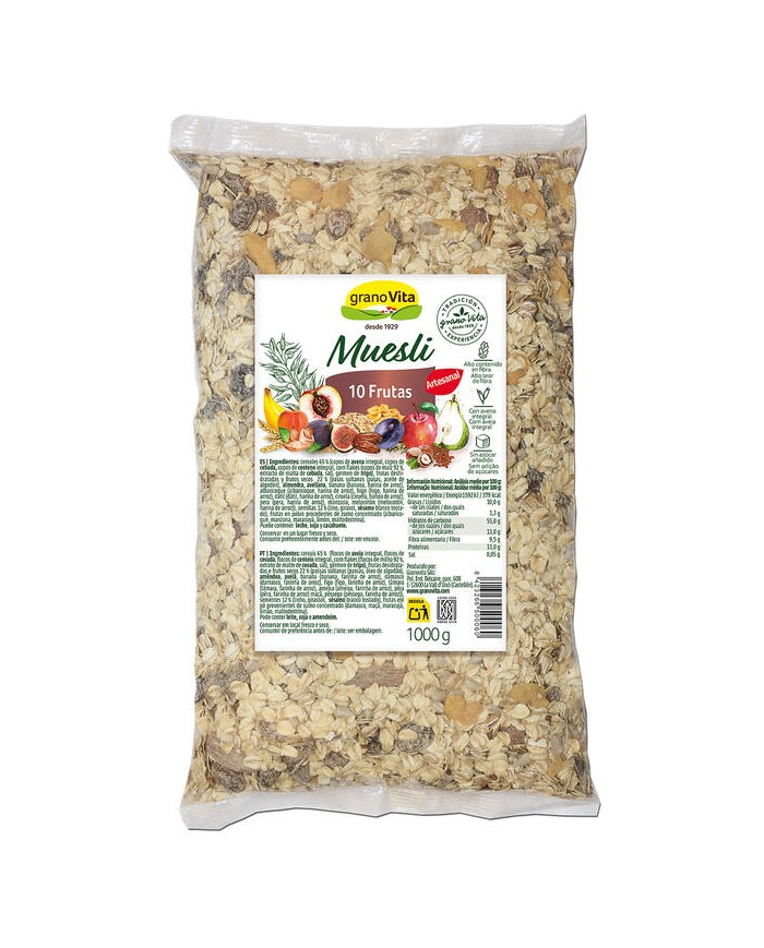 Muesli 10 frutas 1kg granovita