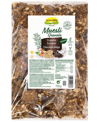 Muesli crujiente chocolate 750g granovita