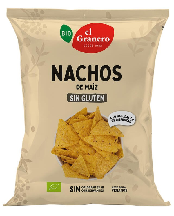 Nachos natural 125g el granero