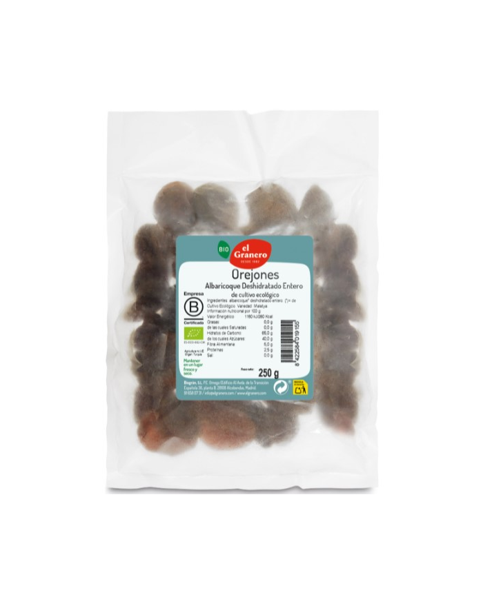 Orejones enteros 250gr bio granero
