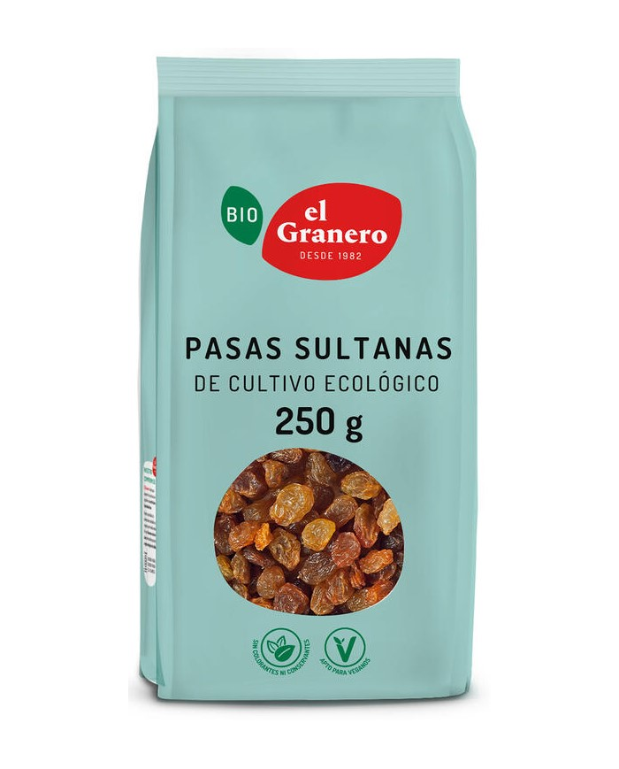 Pasas sultana 250g bio el granero