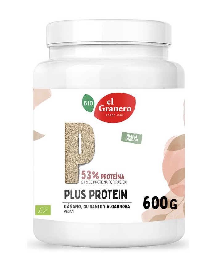 Plus proteina 100% vegana 600g bio el granero