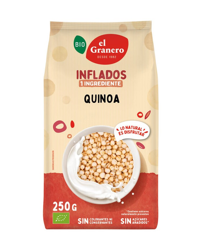 Quinoa hinchada 250gr bio el granero