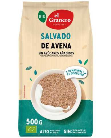 Salvado avena 500gr bio el granero