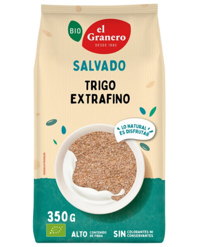 Salvado trigo extrafino 350g bio el granero