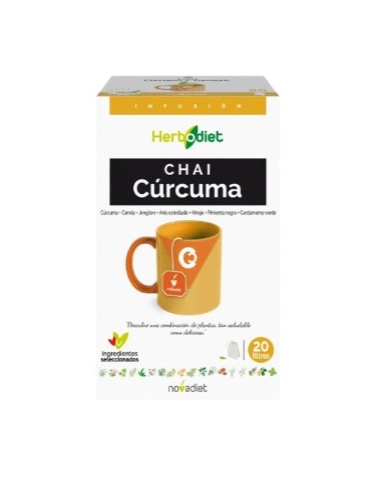 Herbodiet chai curcuma 20filtros novadiet