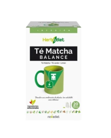 Herbodiet te matcha balance 20 filtros novadiet