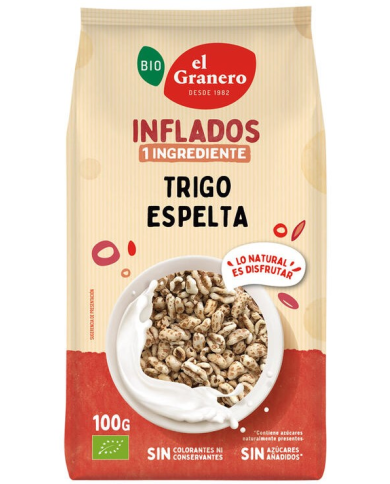 Trigo espelta hinchado 100g bio el granero
