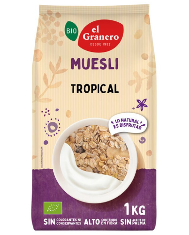 Tropi muesli extra 1kg bio el granero