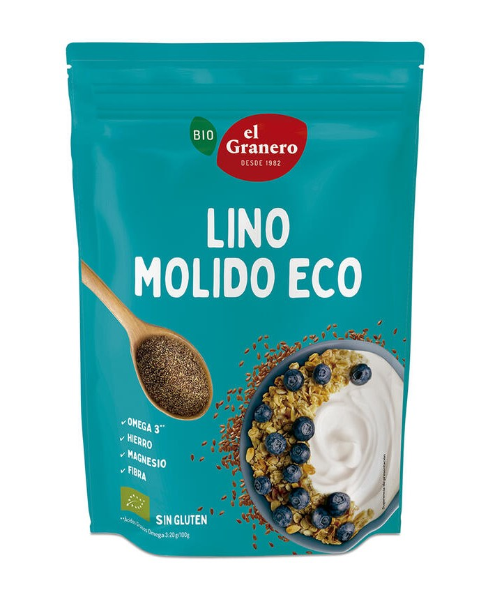 Vitaseeds lino molido 300gr bio el granero