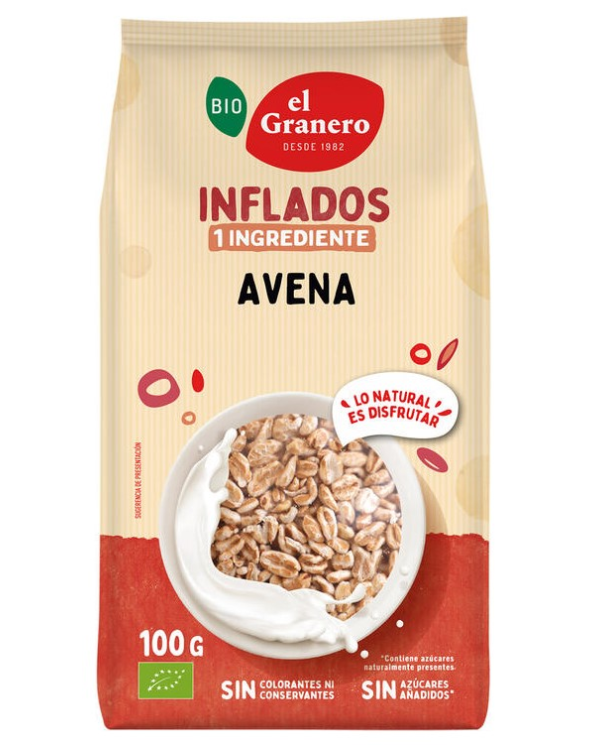 Avena hinchada 100g bio el granero