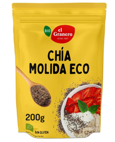 Vitaseeds semillas chia molida 200g bio el granero