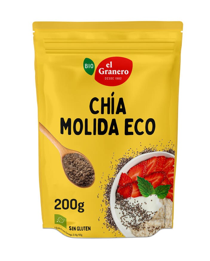 Vitaseeds semillas chia molida 200g bio el granero