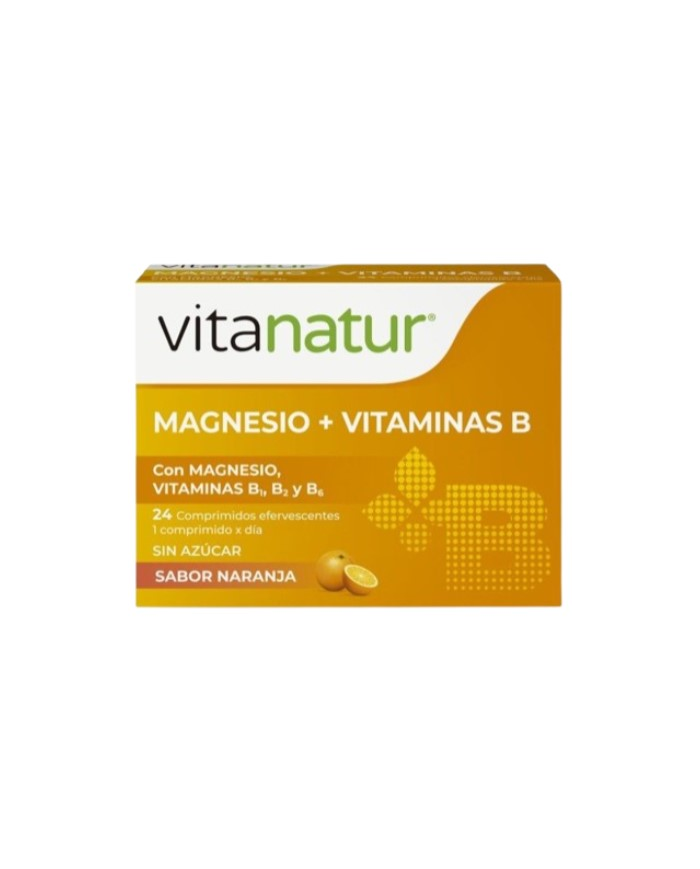 Vitanatur magnesio+vitaminas b 24comp efervecentes