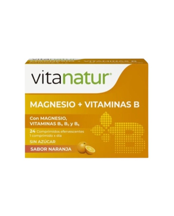 Vitanatur magnesio+vitaminas b 24comp efervecentes