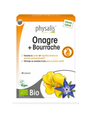 Onagra borraja 40 capsulas physalis