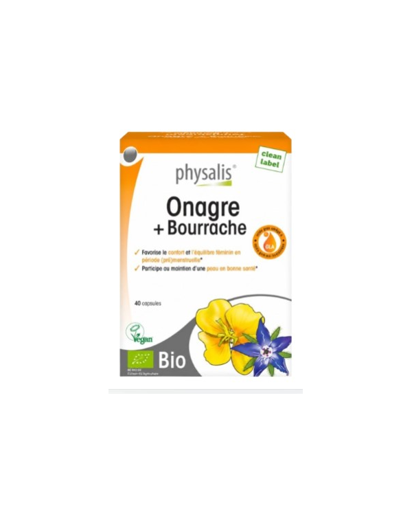 Onagra borraja 40 capsulas physalis