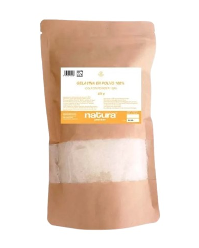 Gelatina porcina polvo neutro 250g natura premium