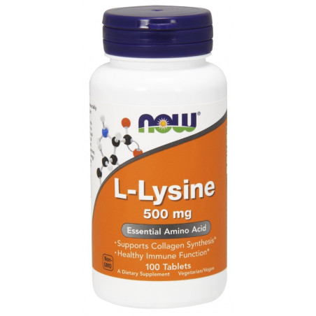 L-lysine 100tab 500mg now