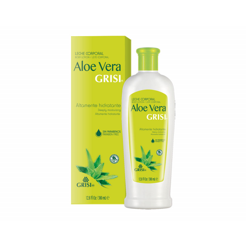 Leche corporal aloe vera 380ml grisi