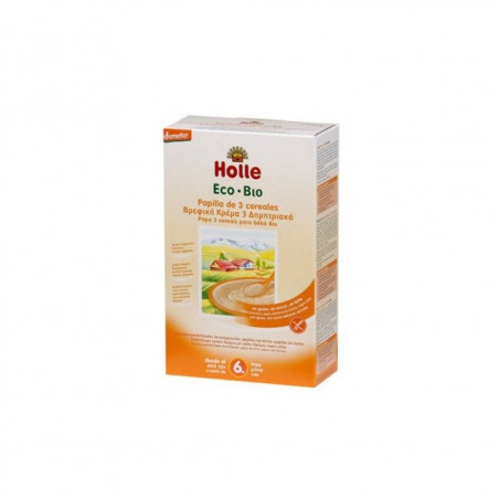 Holle papilla 3 cereales 250gr