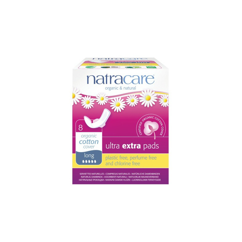 Compresa ultra extra pads 8und.long natracare