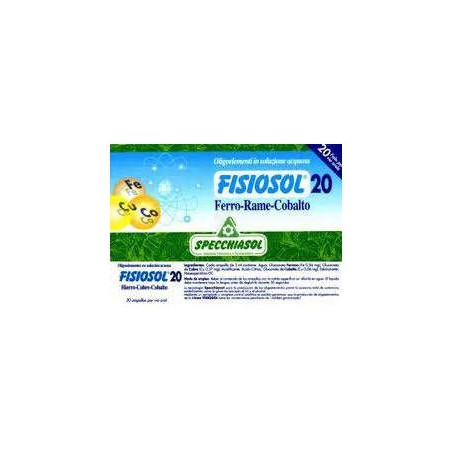 Fisiosol 20 fe-cu-co 20viales