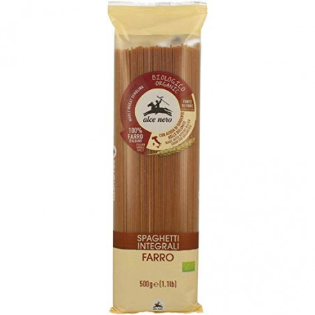Espagueti espelta integral 500gr bio alce nero