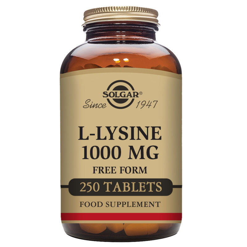 L-lisina 1000mg 250tab solgar