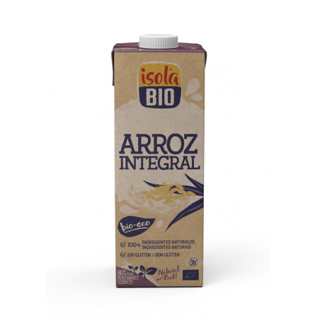 Leche arroz integral 1lt isola bio