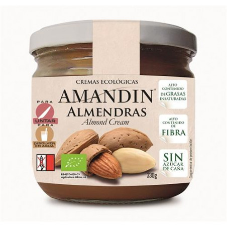 Crema almendras 330g amandin