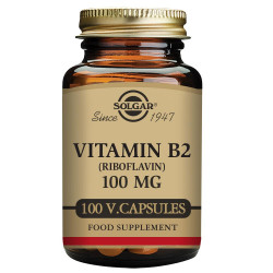 Vitamina b2 100mg 100cp solgar