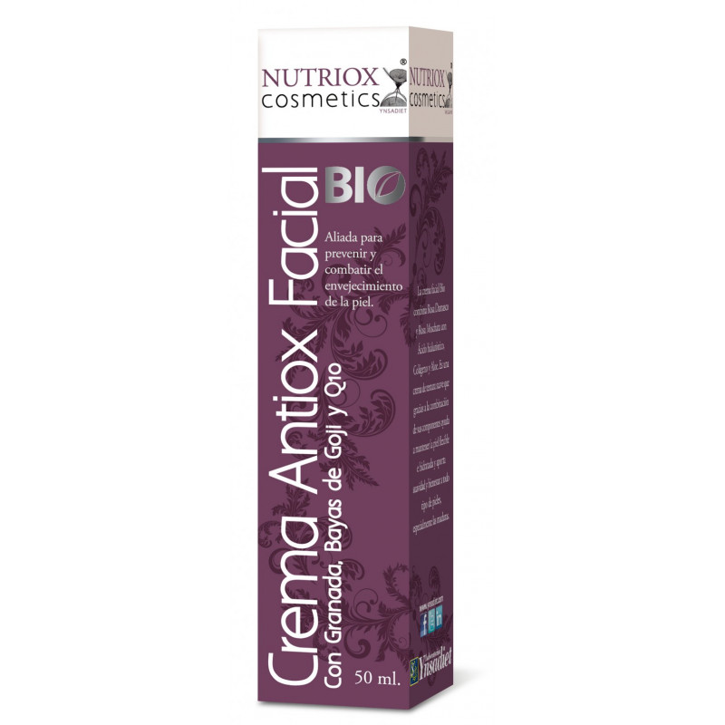Crema antiox facial granada,goji y q10 50ml nutrio