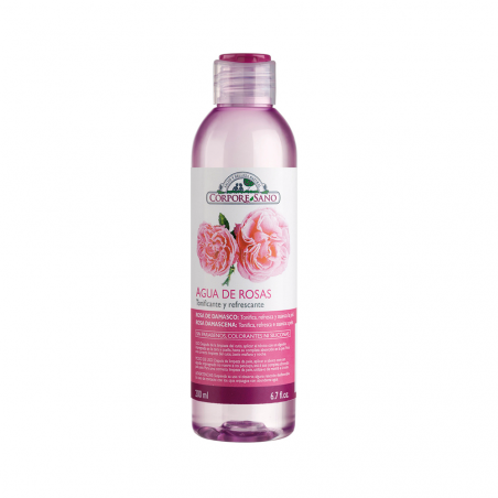 Agua rosas damascena 200ml c/s
