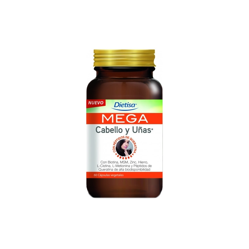 Mega cabello uñas 60cap dietis
