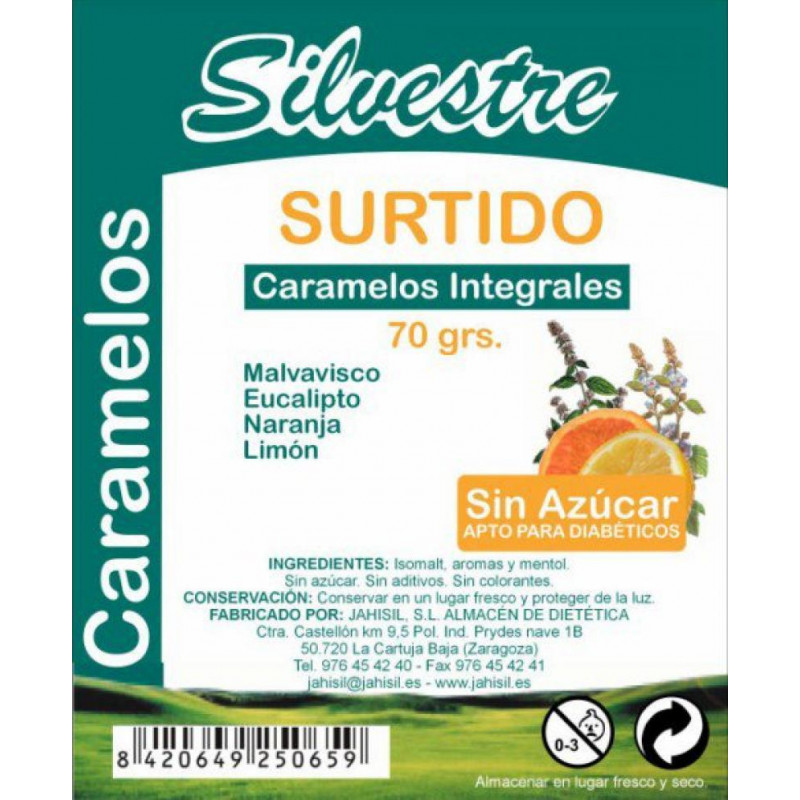 Caramelos surtido s/a 70gr sil