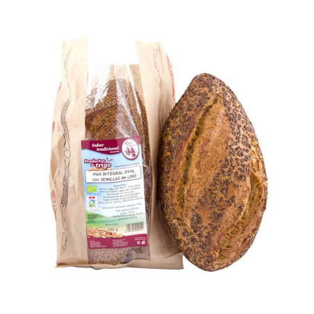 Pan oval lino eco 500gr horno leña