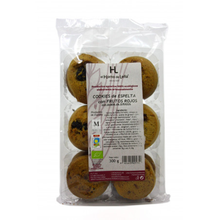 Cookies espelta con frutos rojos 220gr h/l