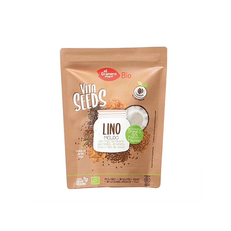 Vitaseeds lino molido con t.sar.almen.coco 200g bi