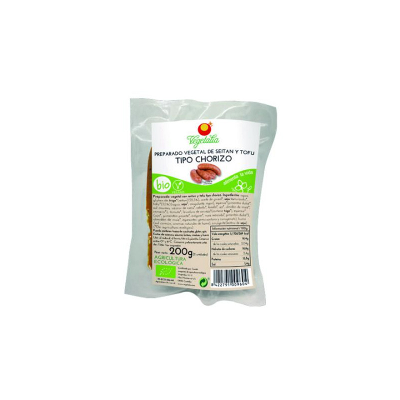 Chorizo tofu y seitan 200gr ve