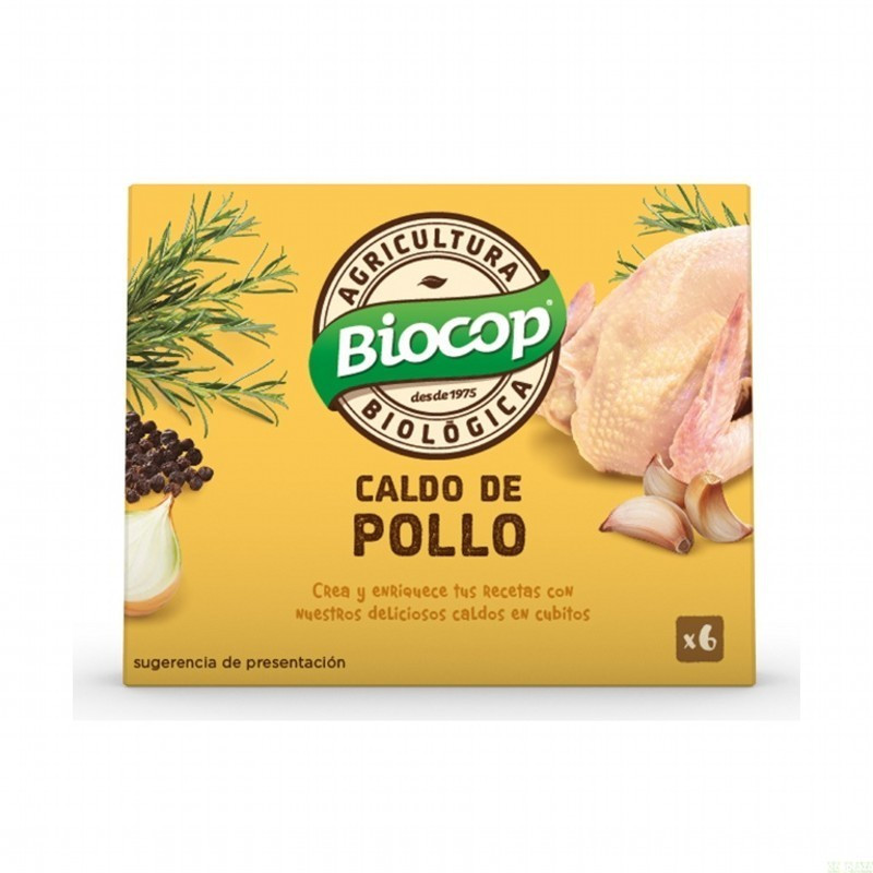 Caldo pollo cubitos biocop